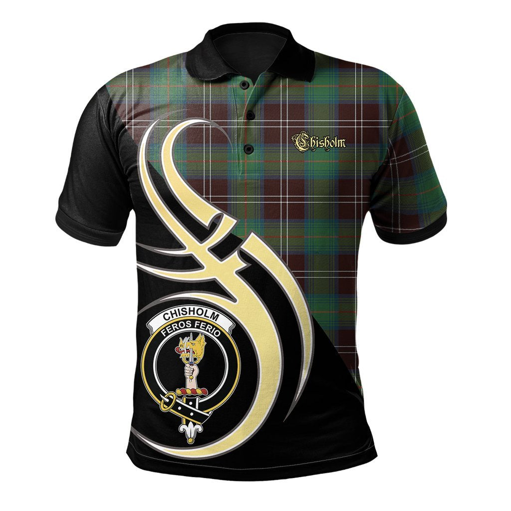 Chisholm Hunting Ancient Tartan Polo Shirt - Believe In Me Style