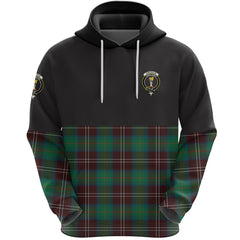 Chisholm Hunting Ancient Clan Half Of Tartan Hoodie