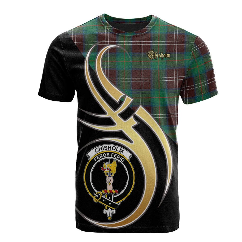 Chisholm Hunting Ancient Tartan T-shirt - Believe In Me Style