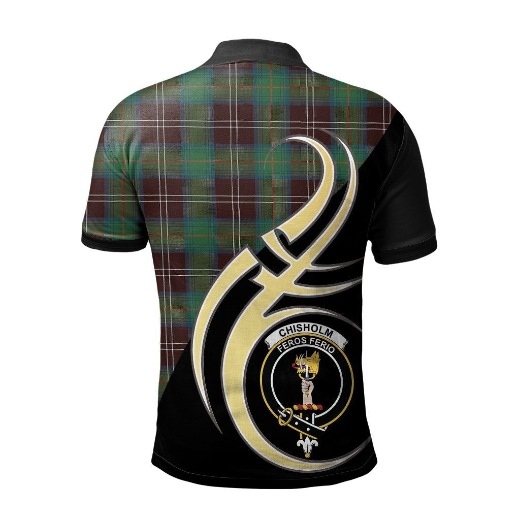 Chisholm Hunting Ancient Tartan Polo Shirt - Believe In Me Style