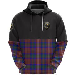 Chisholm Hunting Modern Clan Half Of Tartan Hoodie