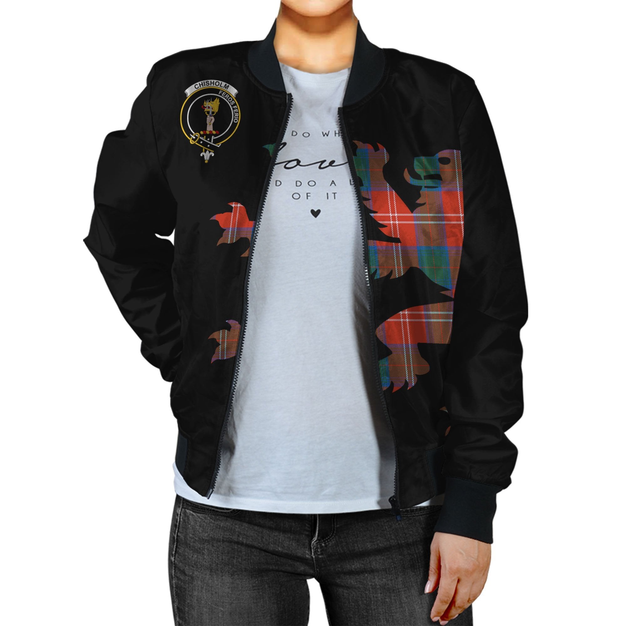 Chisholm Tartan Bomber Jacket Lion & Thistle