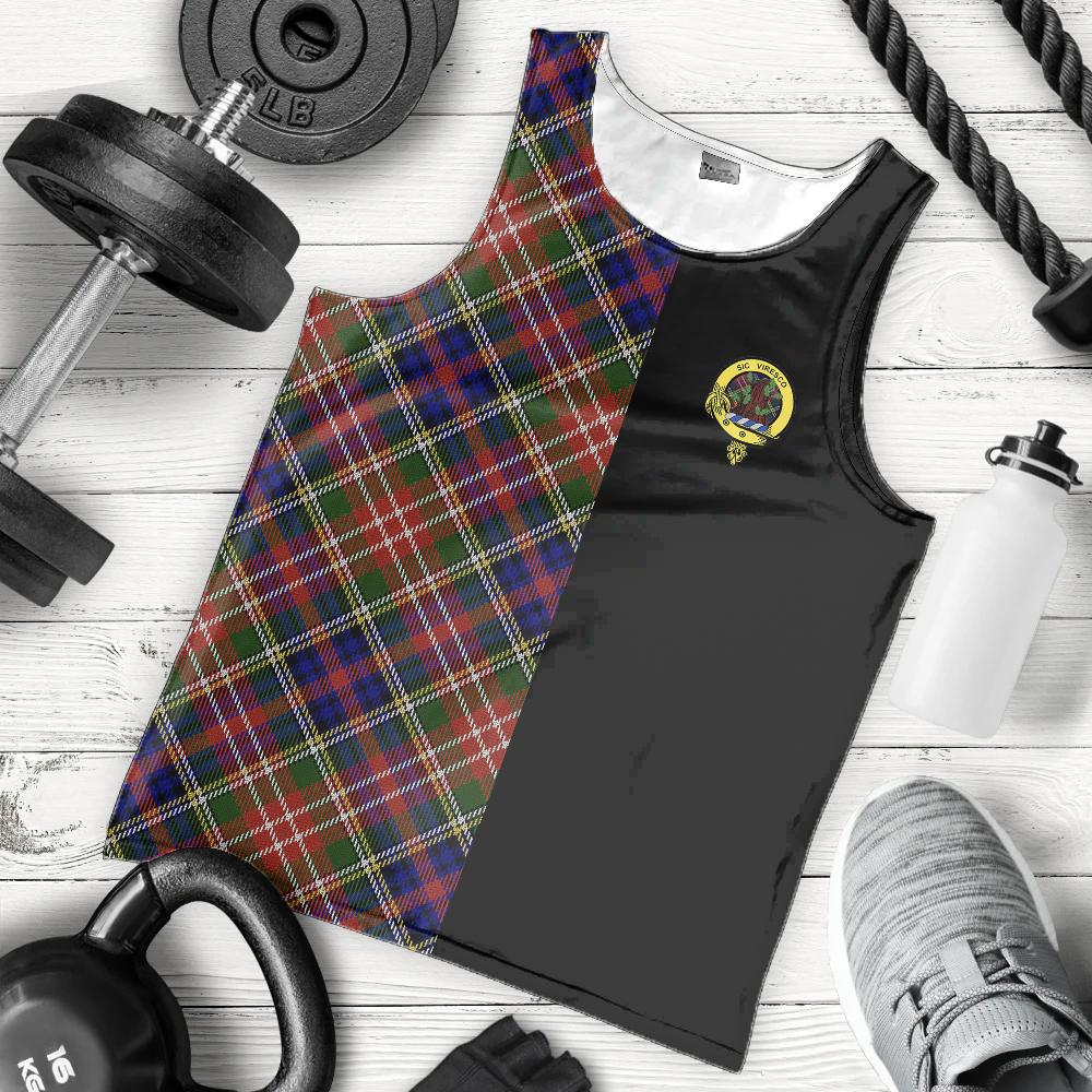 Christie Tartan Crest Men's Tank Top - Cross Style