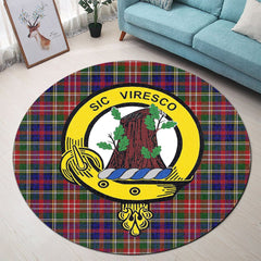 Christie Tartan Crest Round Rug