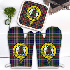 Christie Tartan Crest Oven Mitt And Pot Holder (2 Oven Mitts + 1 Pot Holder)