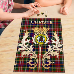 Christie Tartan Crest Thistle Jigsaw Puzzles