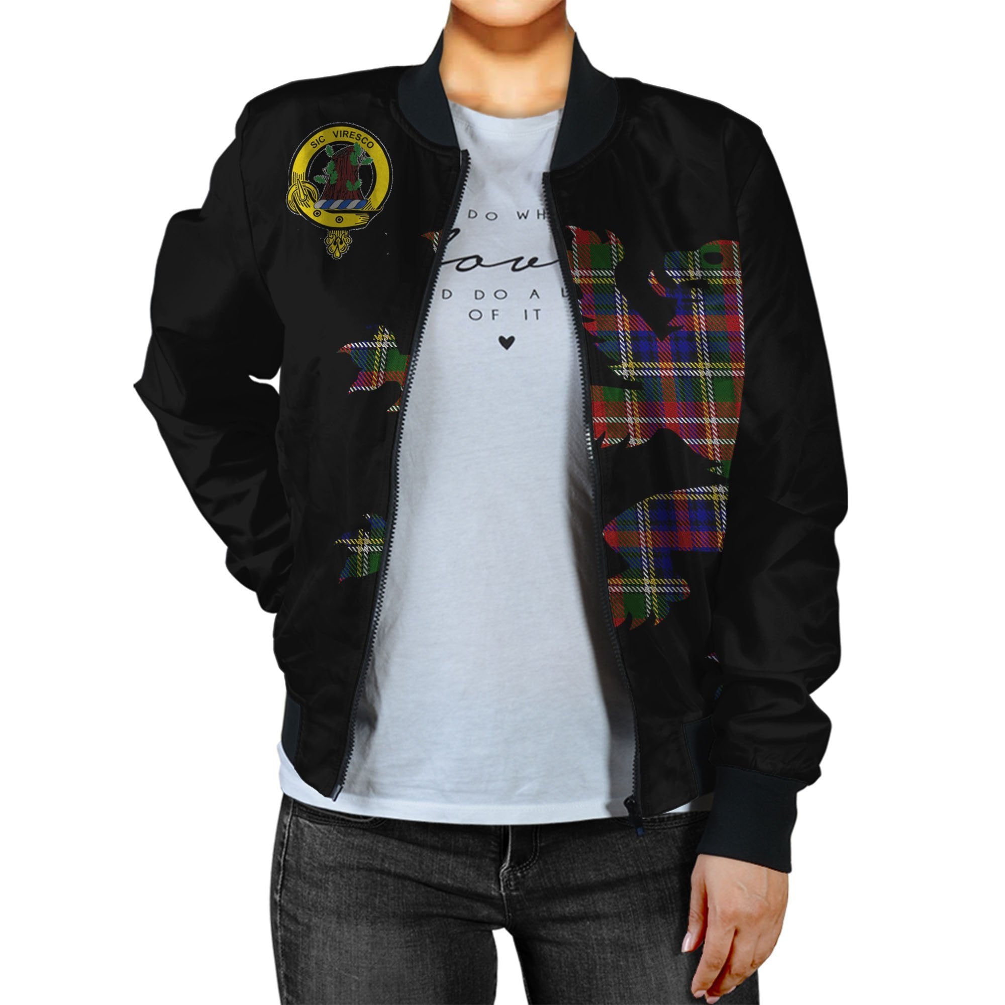 Christie Tartan Bomber Jacket Lion & Thistle