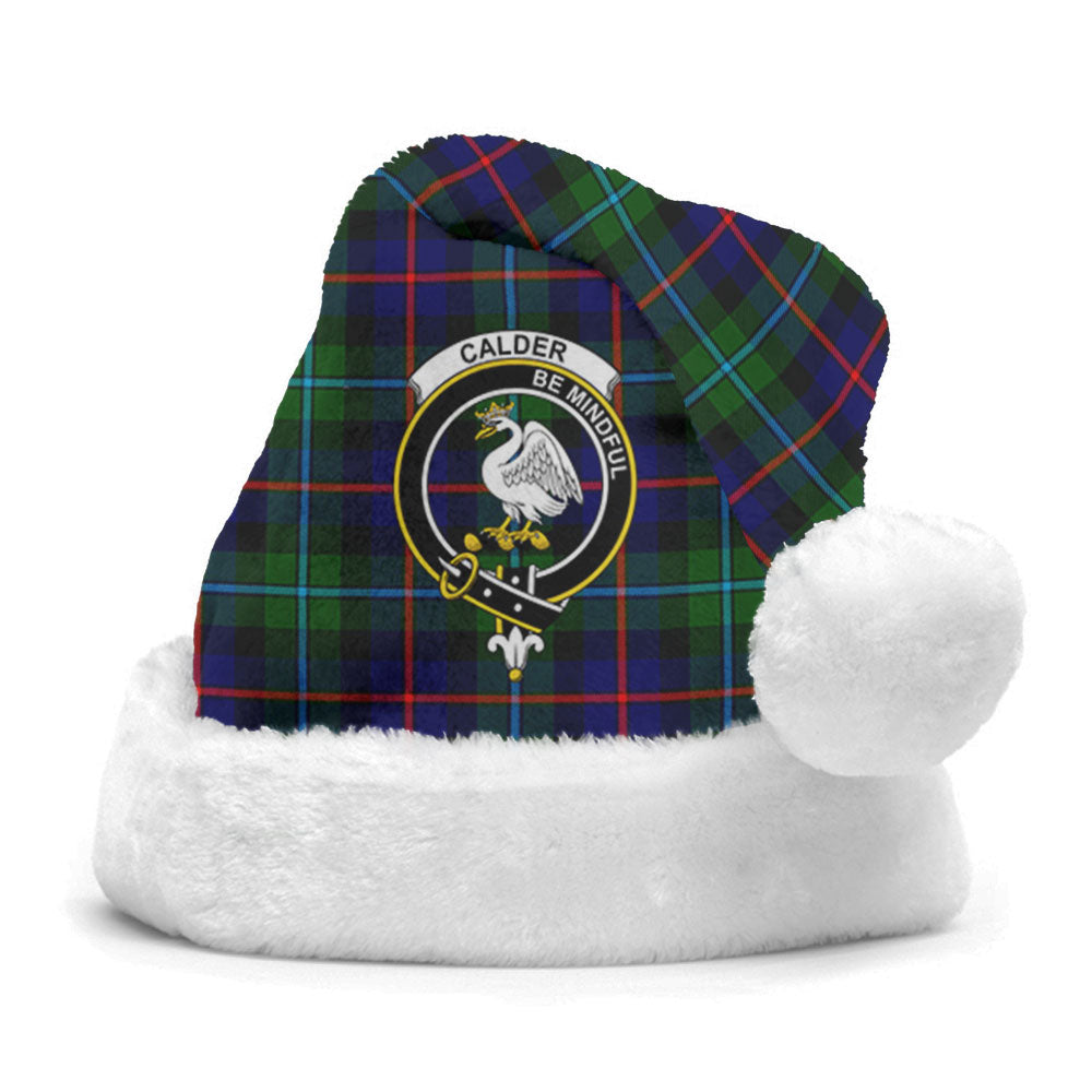 Calder (Calder-Campbell) Tartan Crest Christmas Hat