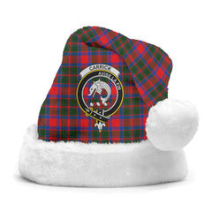 Carrick District Tartan Crest Christmas Hat