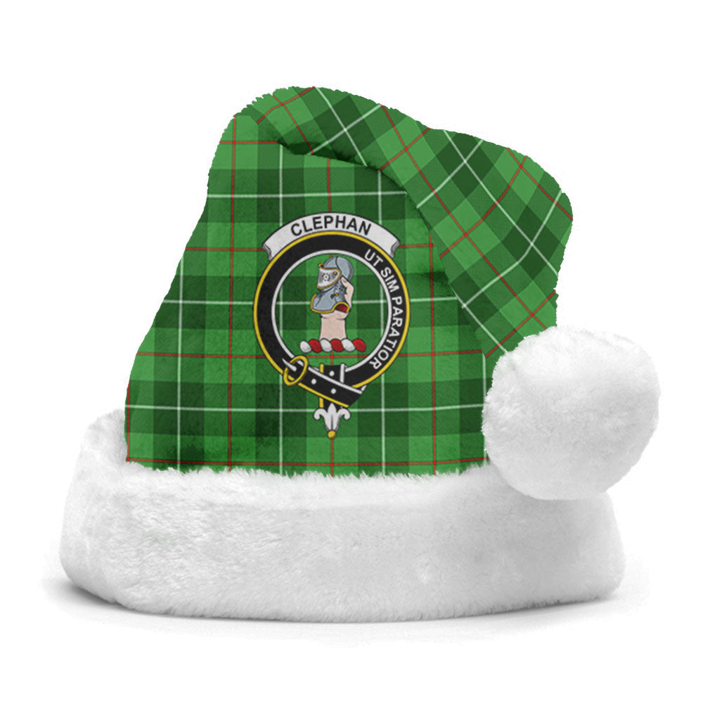 Clephan (or Clephane) Tartan Crest Christmas Hat