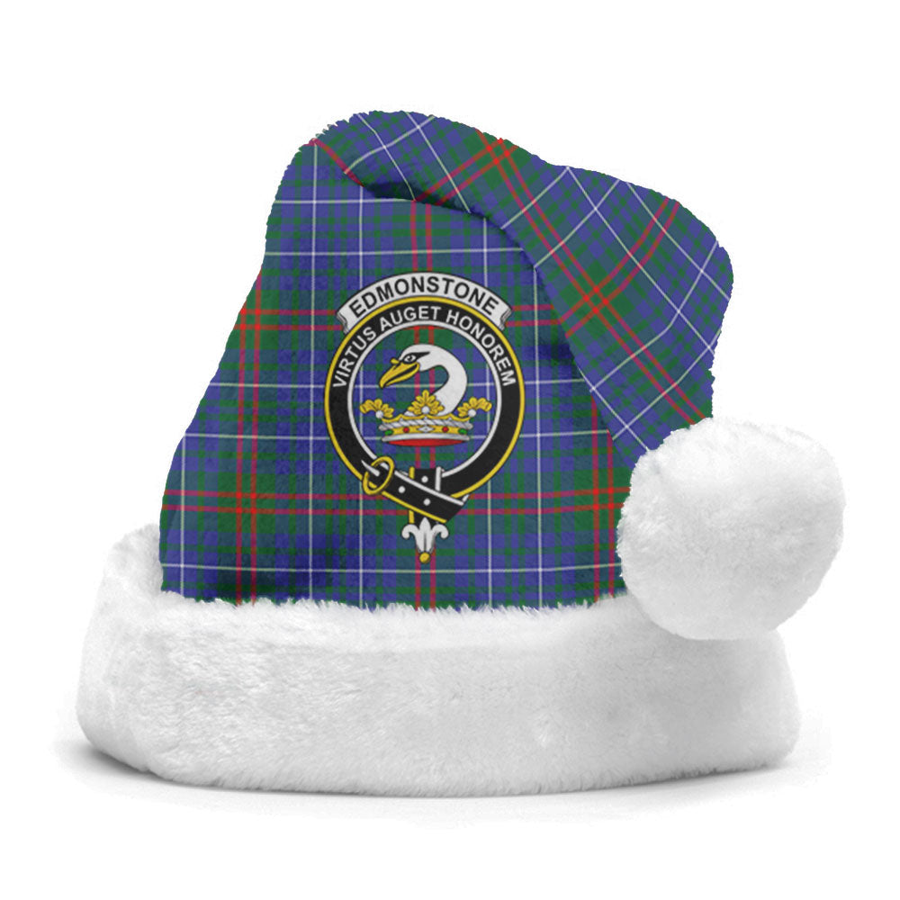 Edmonstone Tartan Crest Christmas Hat