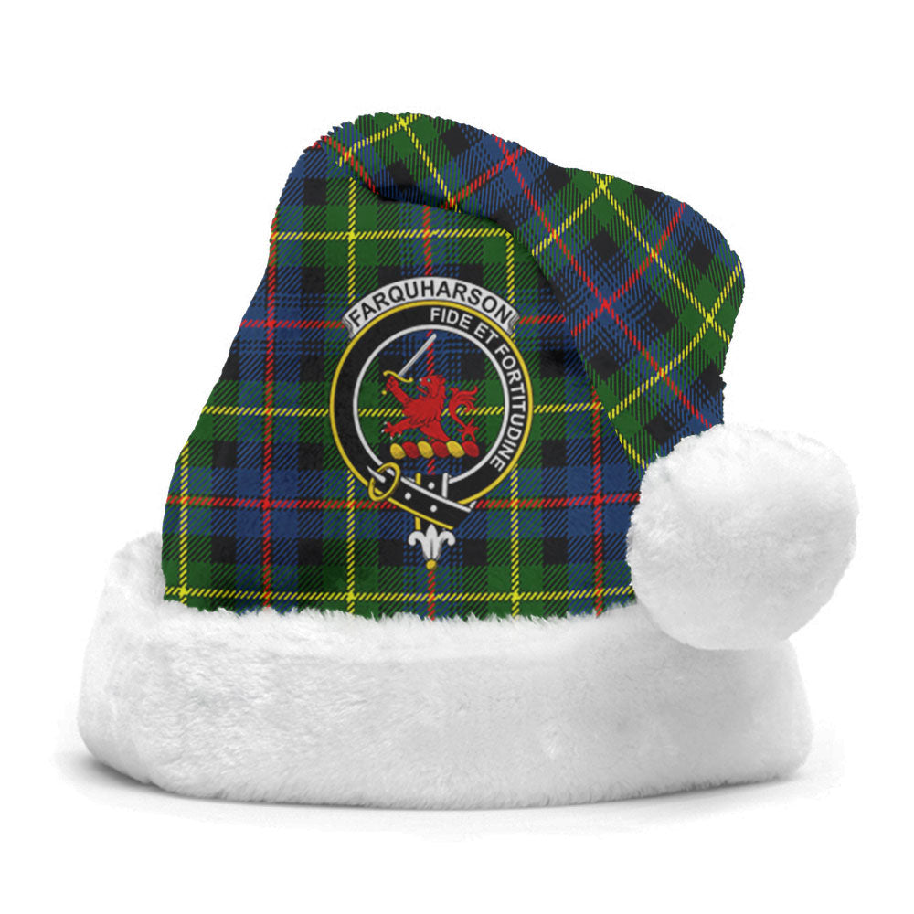 Farquharson Modern Tartan Crest Christmas Hat