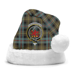 Farquharson Weathered Tartan Crest Christmas Hat