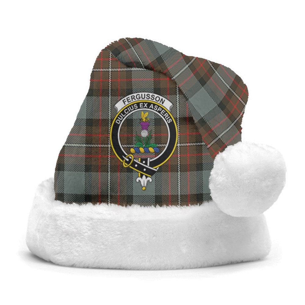 Fergusson Weathered Tartan Crest Christmas Hat