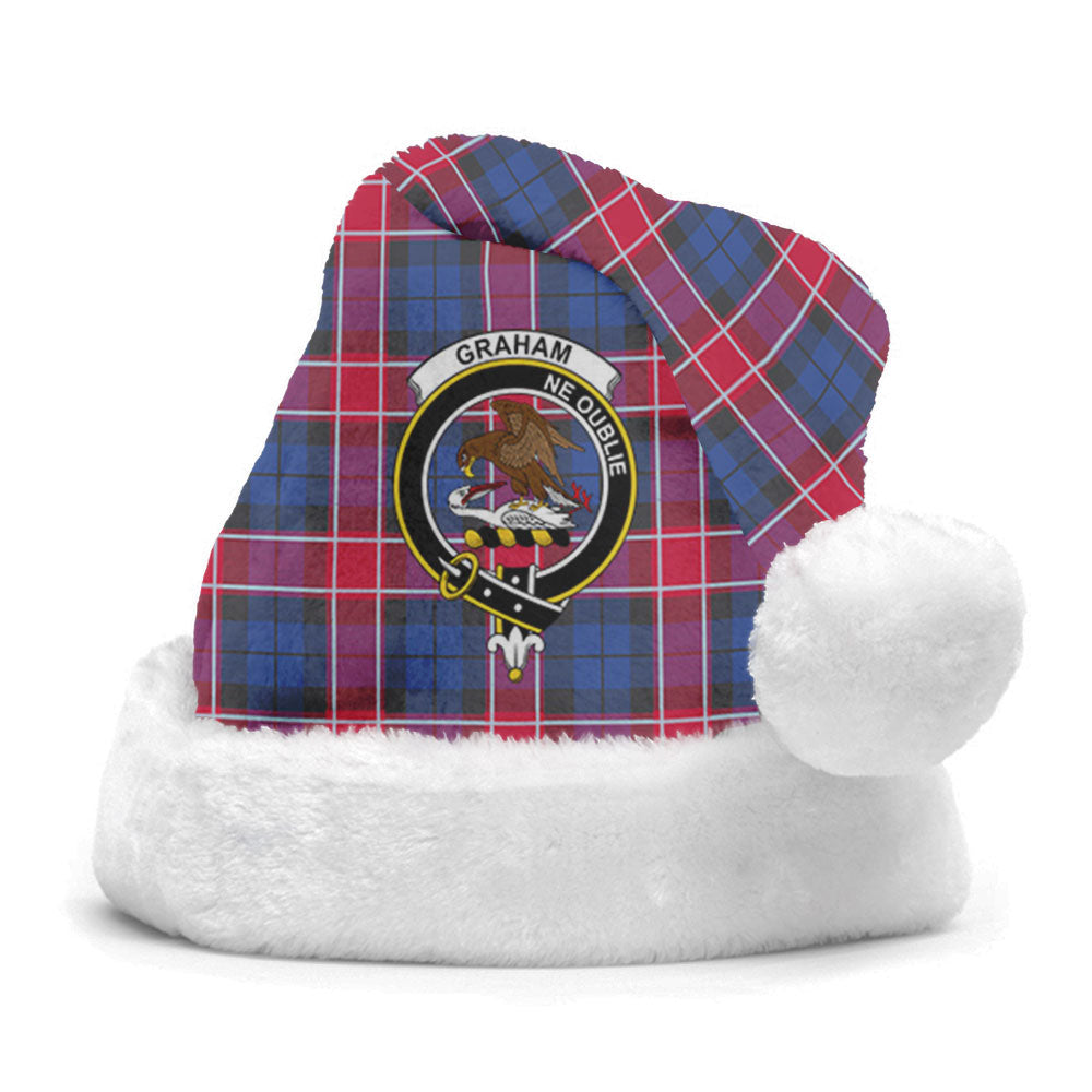 Graham of Menteith Red Tartan Crest Christmas Hat