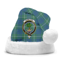 Hamilton Hunting Ancient Tartan Crest Christmas Hat