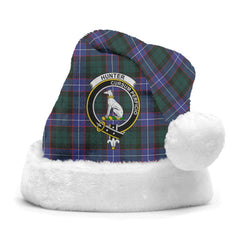 Hunter Modern Tartan Crest Christmas Hat