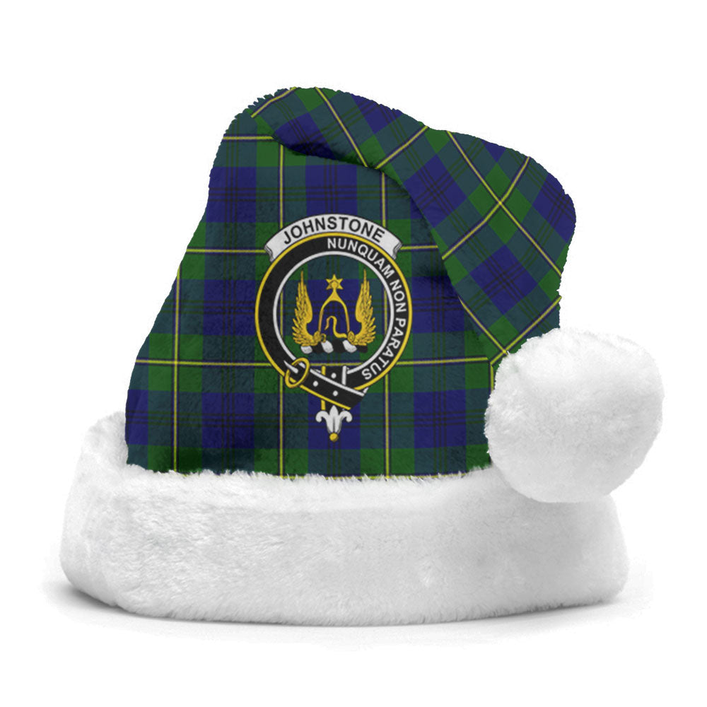 Johnstone Modern Tartan Crest Christmas Hat