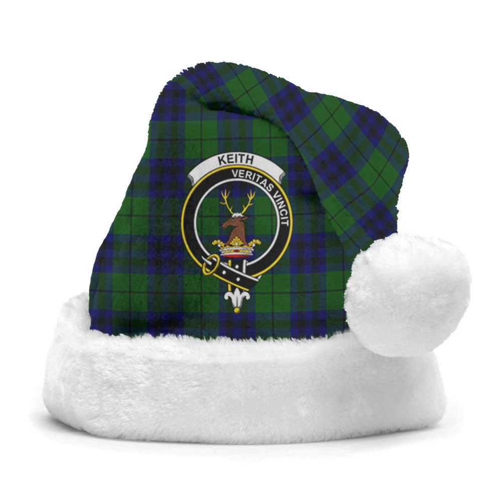 Keith Modern Tartan Crest Christmas Hat