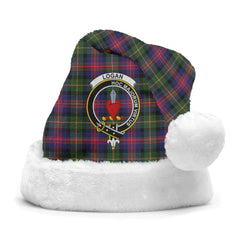 Logan Modern Tartan Crest Christmas Hat