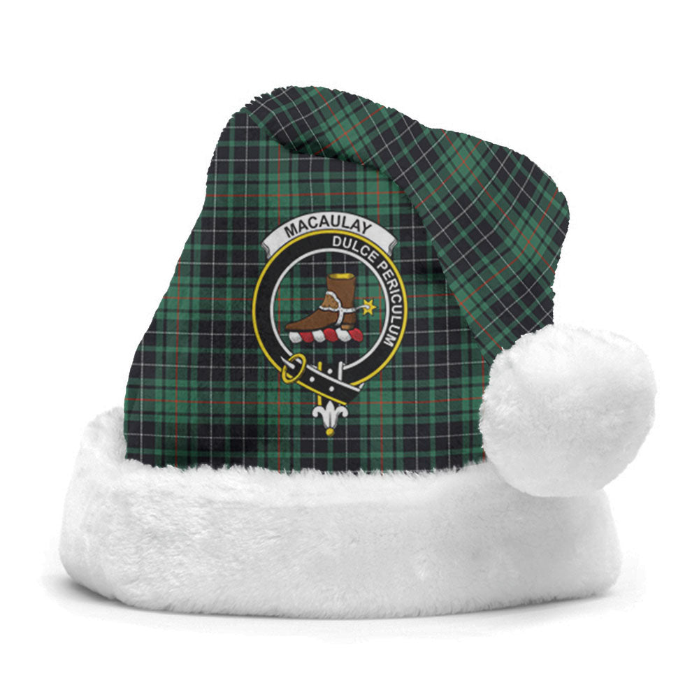 MacAulay Hunting Ancient Tartan Crest Christmas Hat