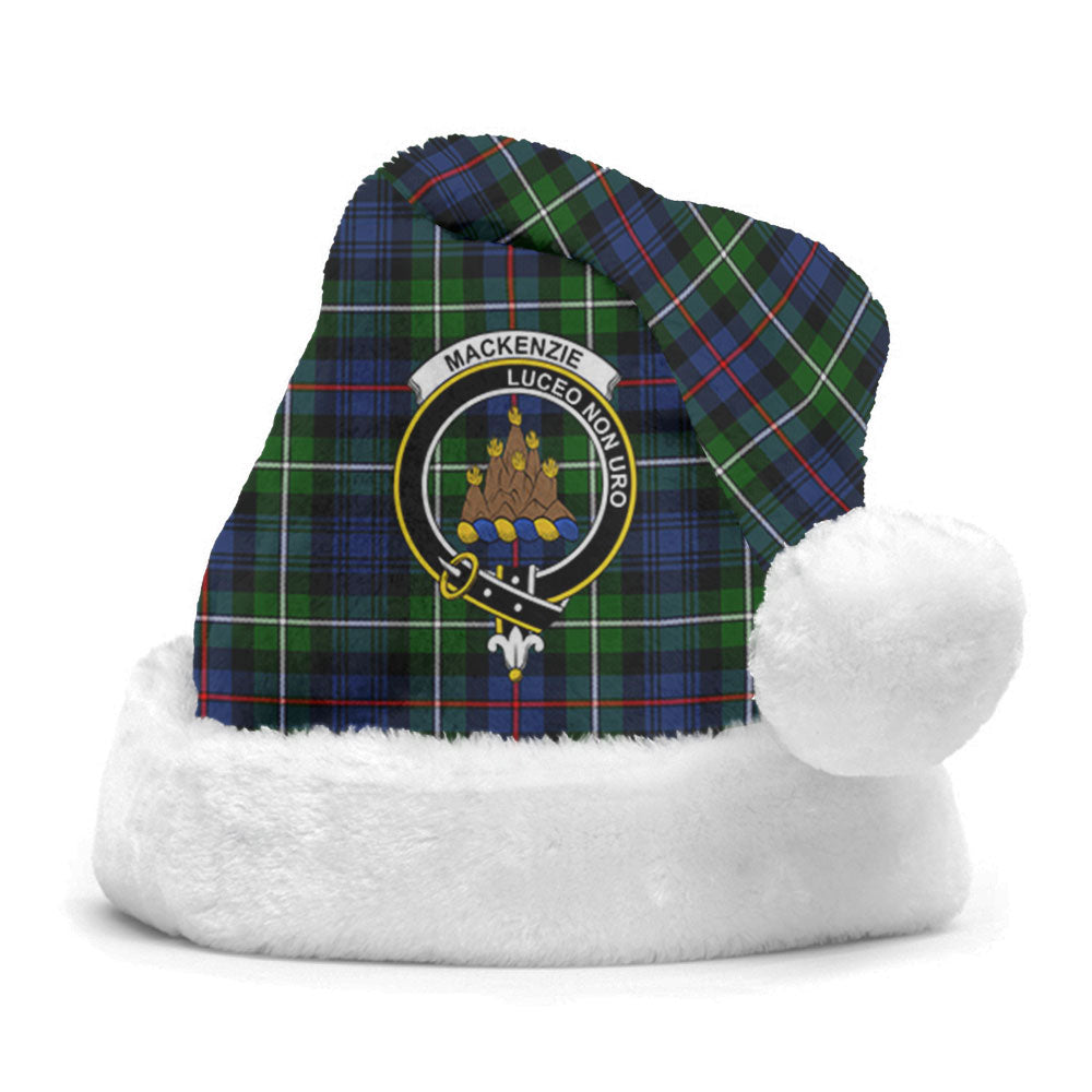 MacKenzie Modern Tartan Crest Christmas Hat