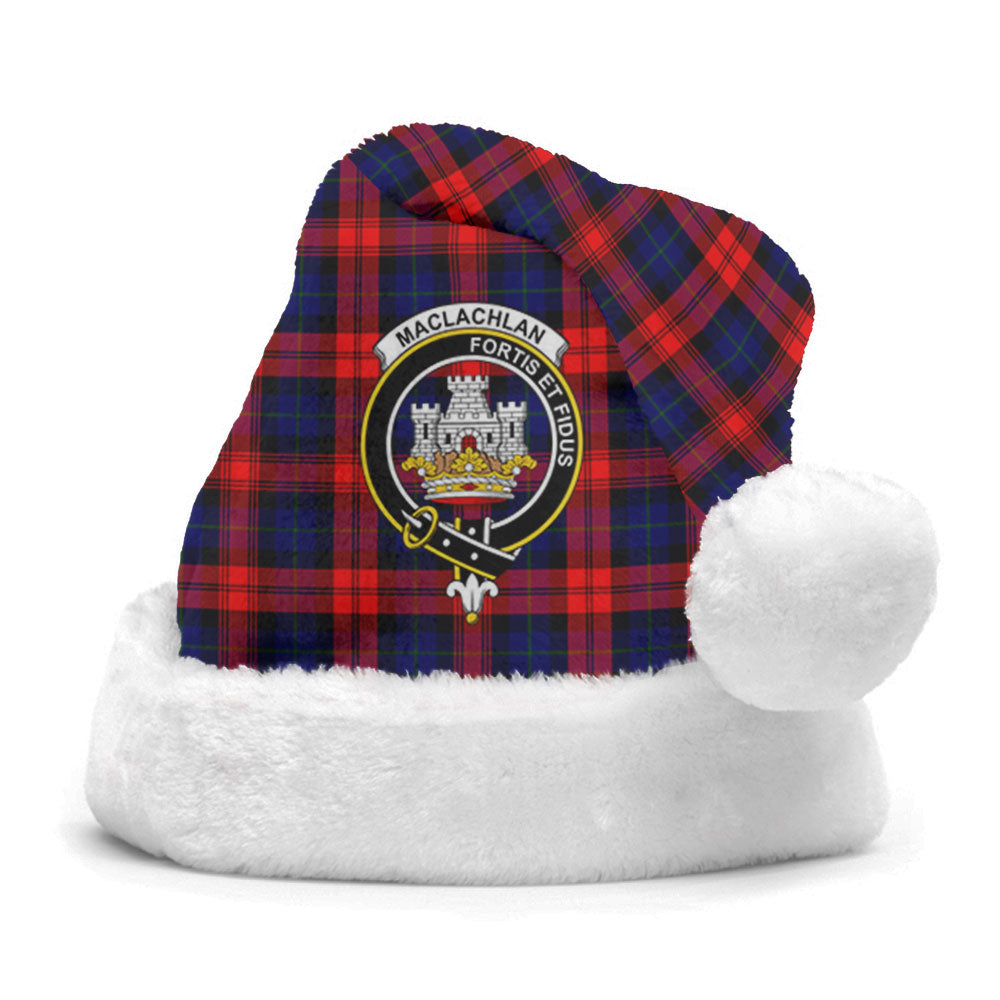 MacLachlan Modern Tartan Crest Christmas Hat