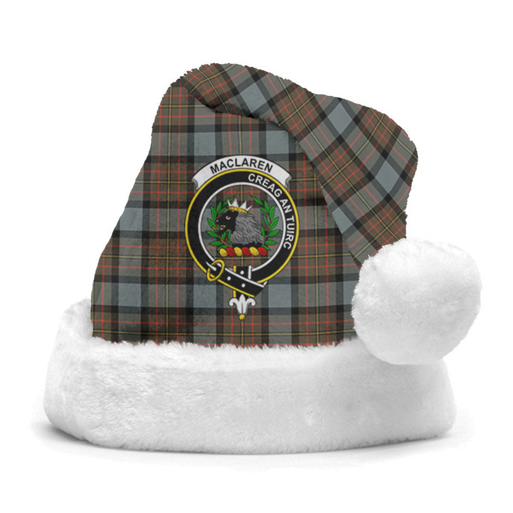 MacLaren Weathered Tartan Crest Christmas Hat