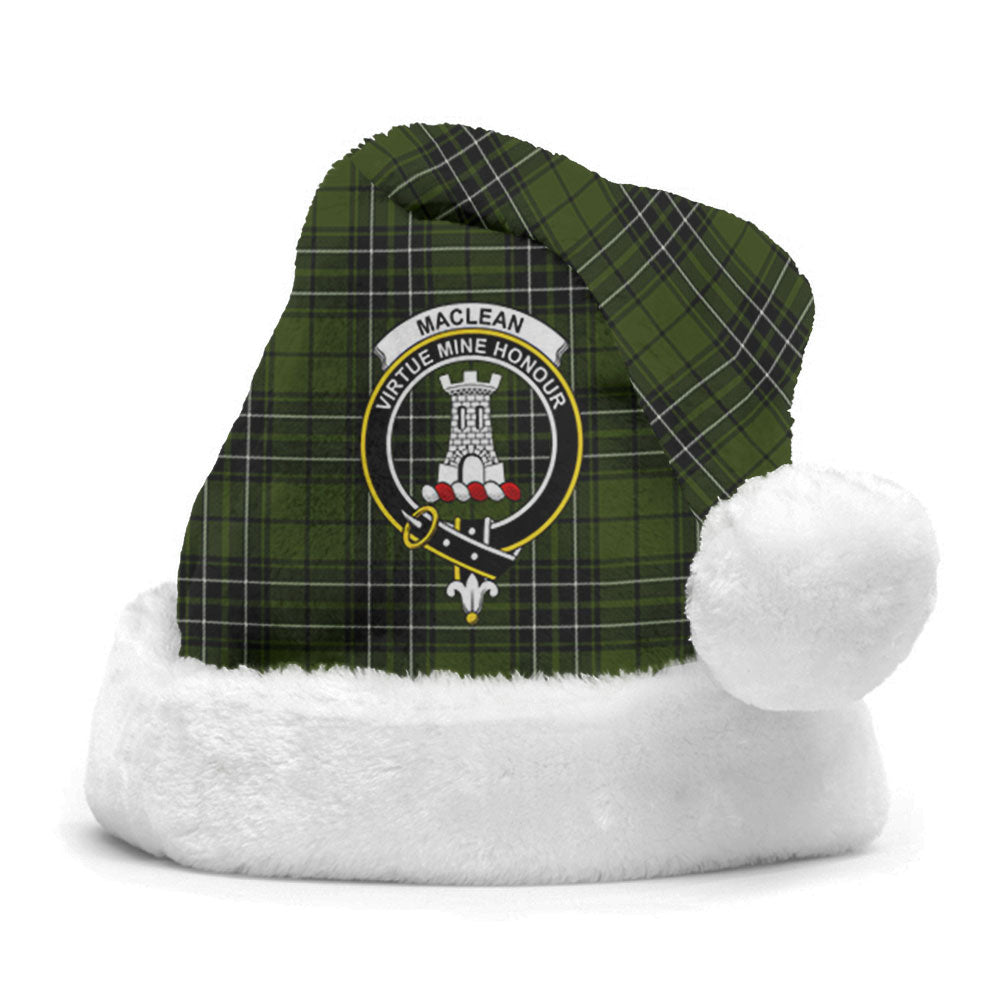 MacLean Hunting Tartan Crest Christmas Hat