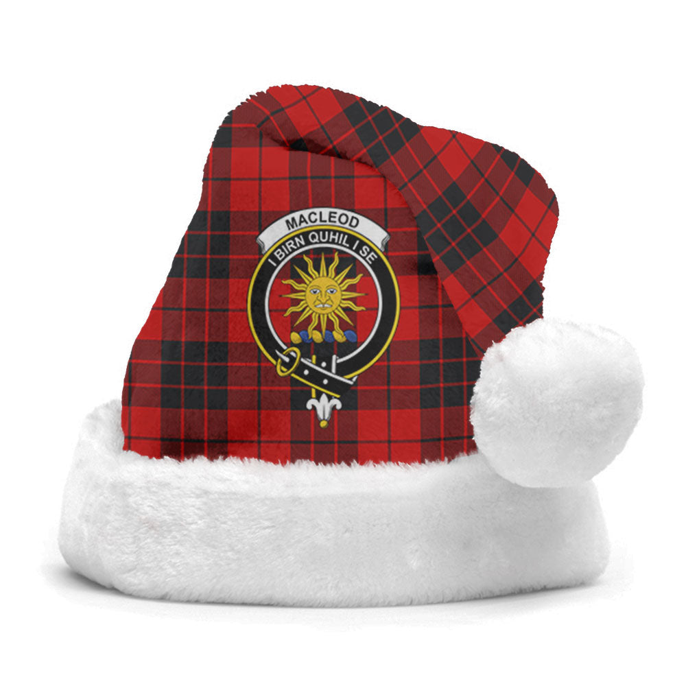 MacLeod of Raasay Tartan Crest Christmas Hat