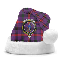 Montgomery Modern Tartan Crest Christmas Hat