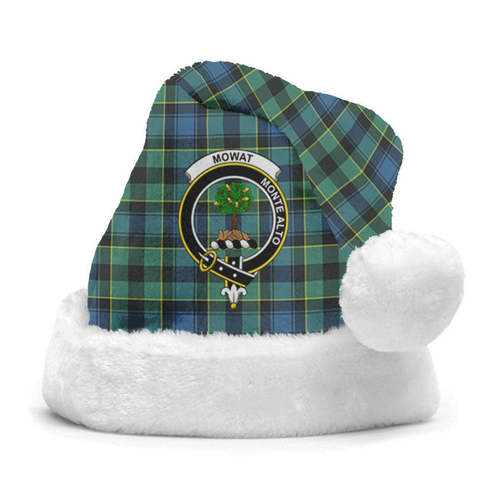 Mowat Ancient Tartan Crest Christmas Hat