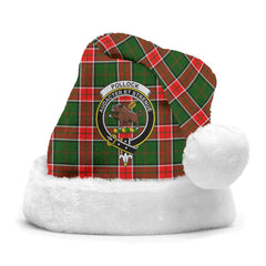 Pollock Tartan Crest Christmas Hat