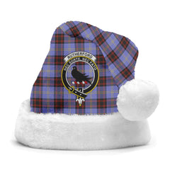 Rutherford Tartan Crest Christmas Hat