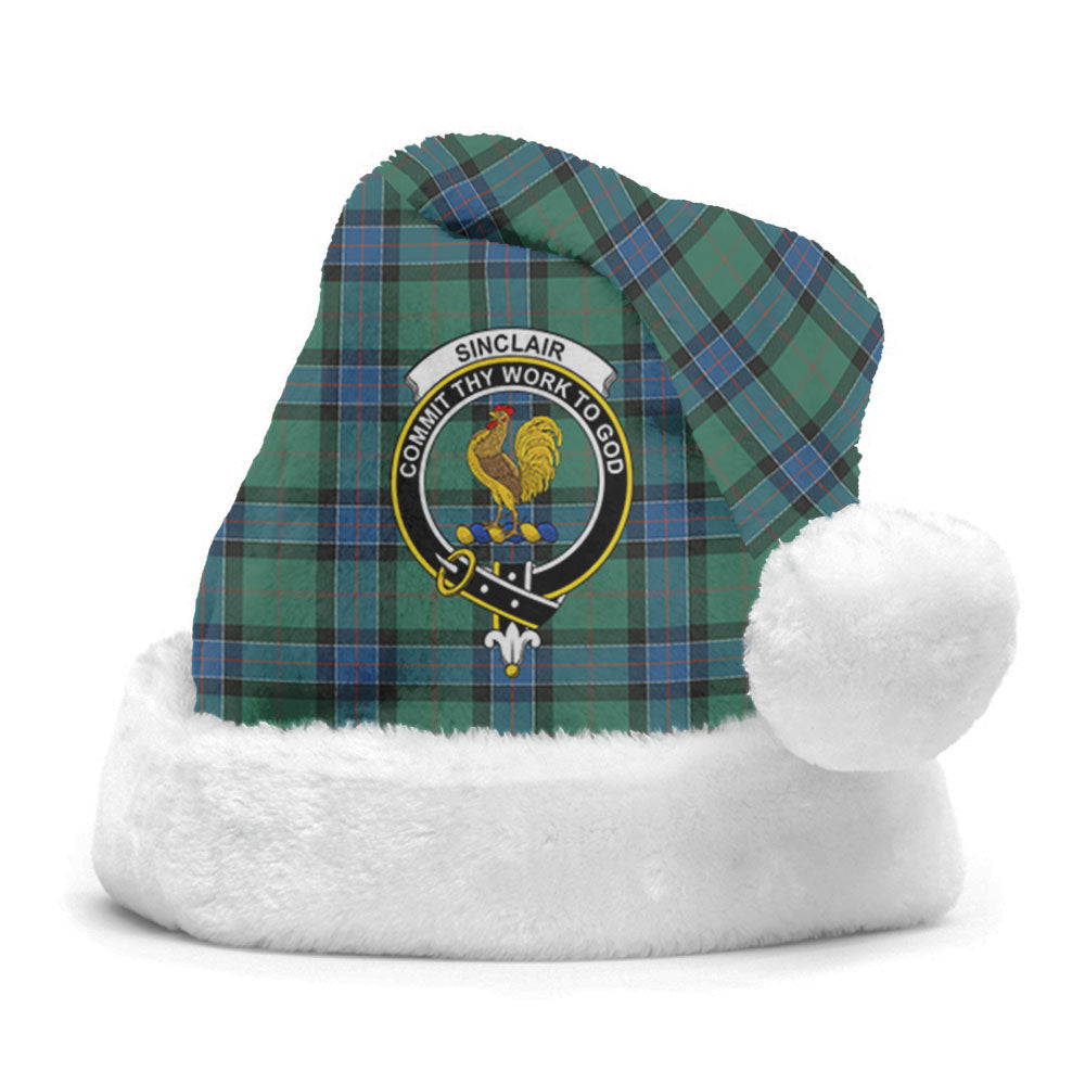 Sinclair Hunting Ancient Tartan Crest Christmas Hat