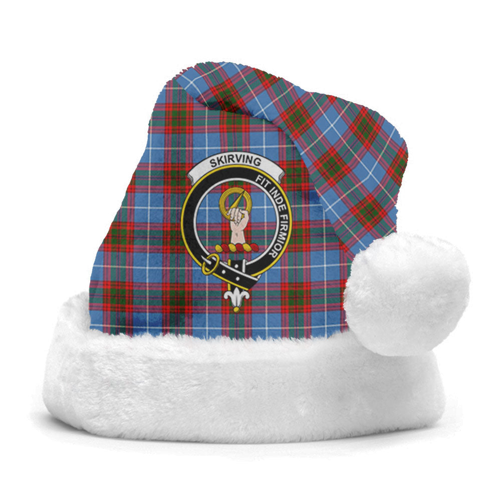 Skirving Tartan Crest Christmas Hat