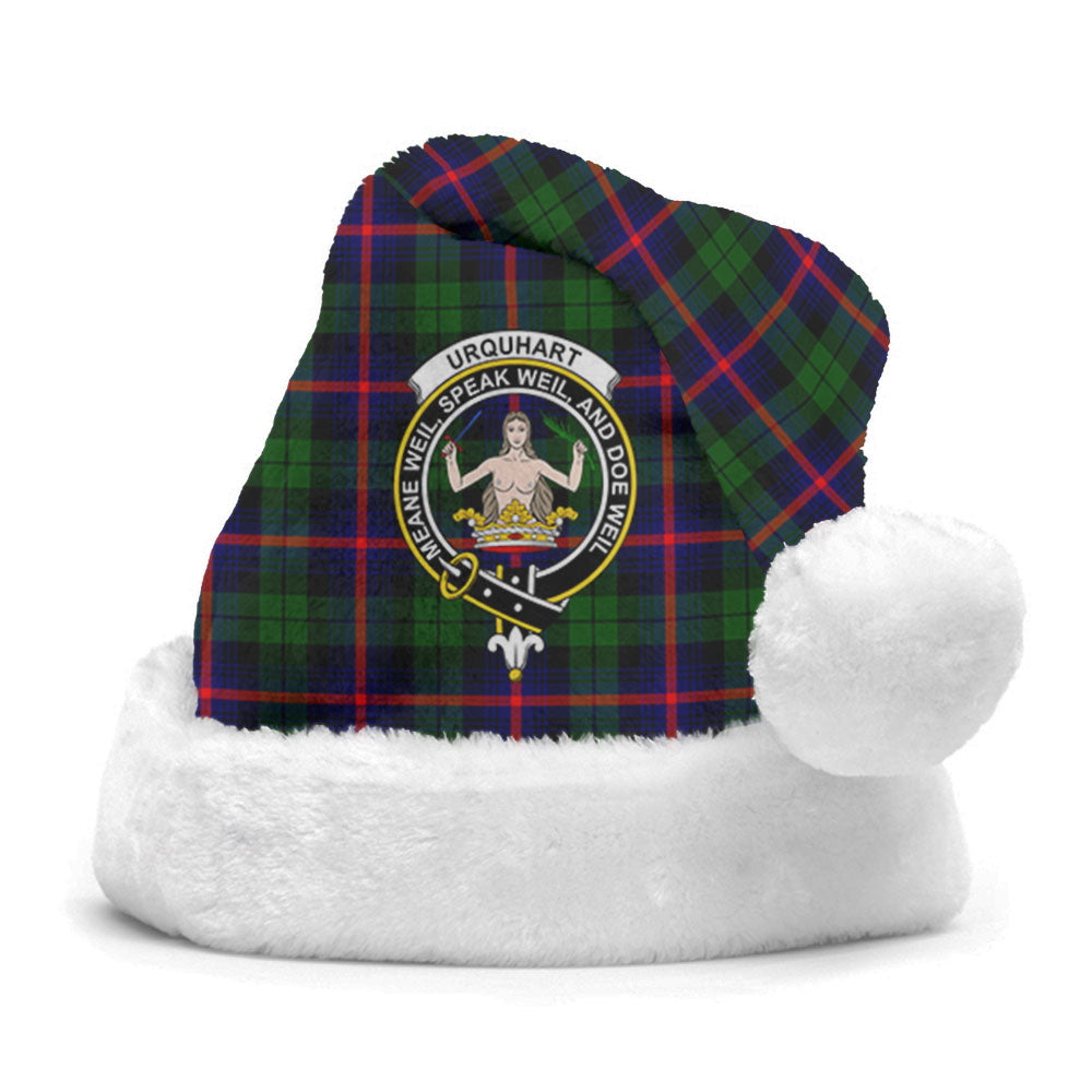 Urquhart Modern Tartan Crest Christmas Hat