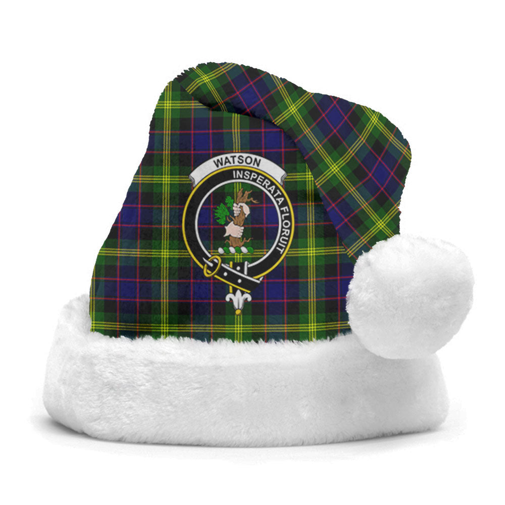 Watson Modern Tartan Crest Christmas Hat