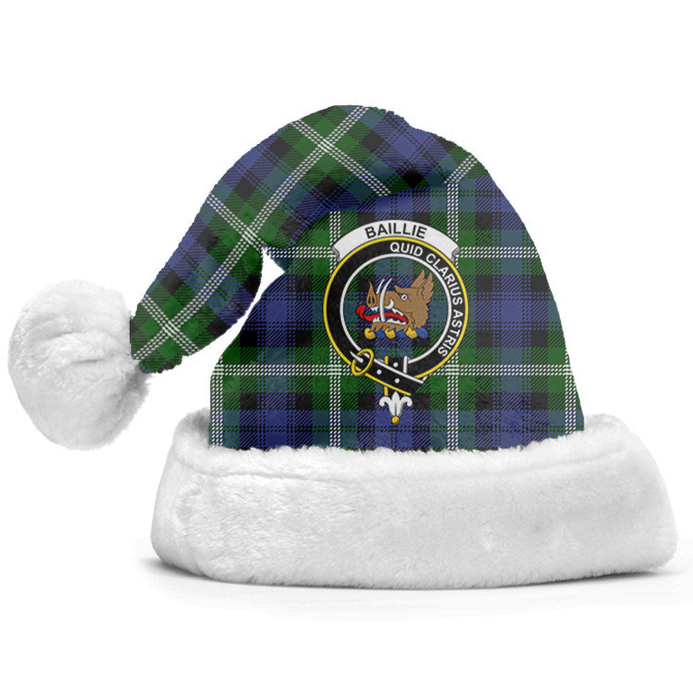 Baillie Modern Tartan Crest Christmas Hat