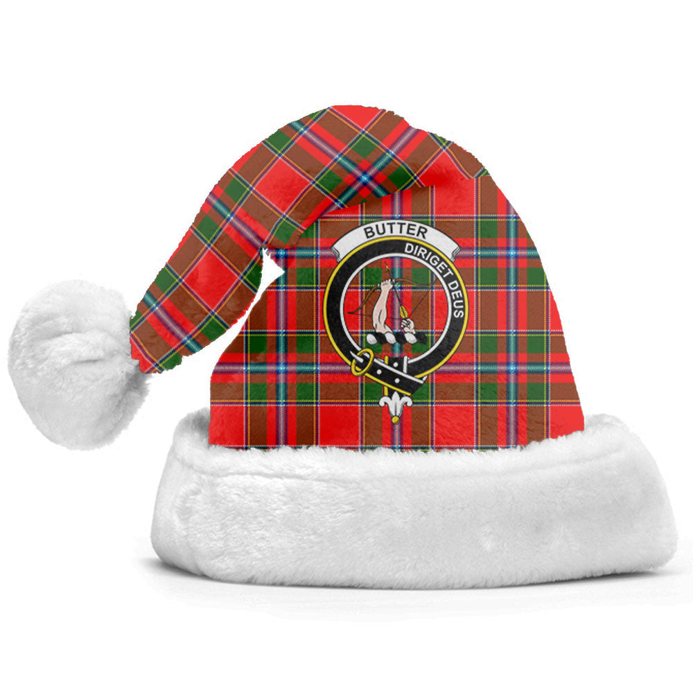 Butter Tartan Crest Christmas Hat