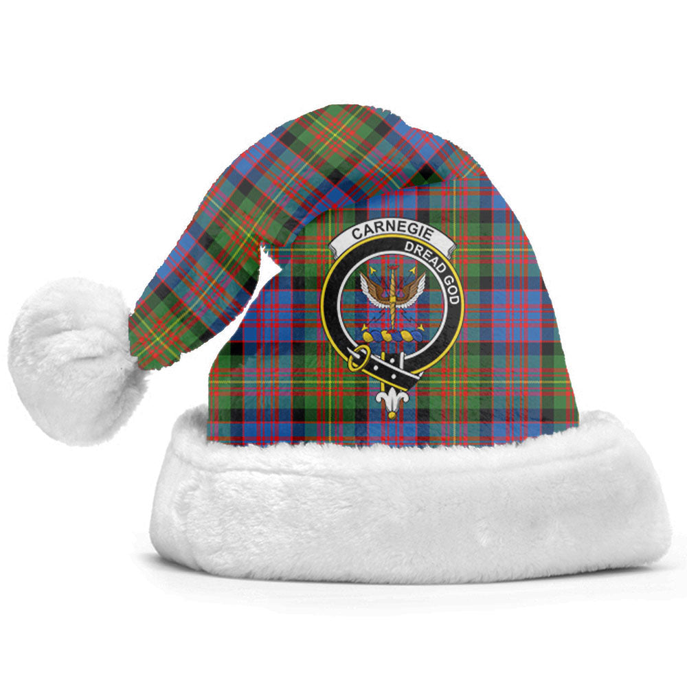 Carnegie Ancient Tartan Crest Christmas Hat