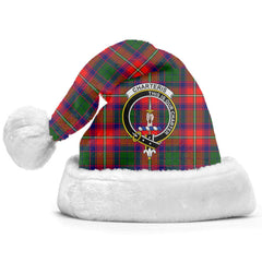 Charteris (Earl of Wemyss) Tartan Crest Christmas Hat