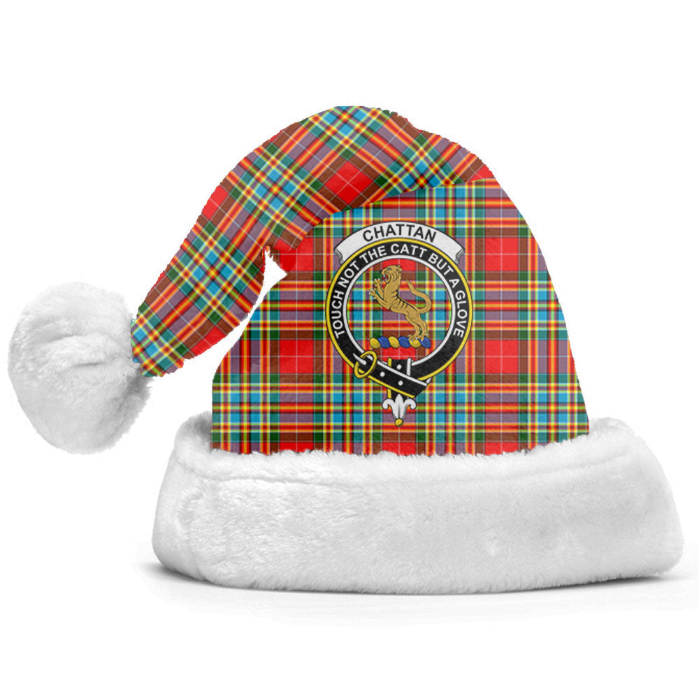 Chattan Tartan Crest Christmas Hat