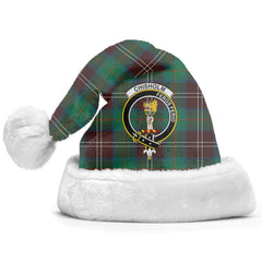 Chisholm Hunting Ancient Tartan Crest Christmas Hat