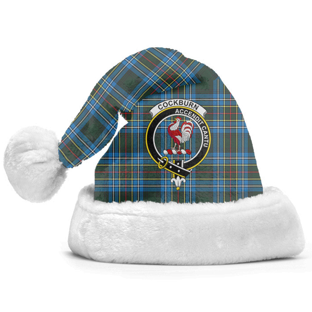 Cockburn Modern Tartan Crest Christmas Hat