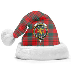 Cumming Modern Tartan Crest Christmas Hat