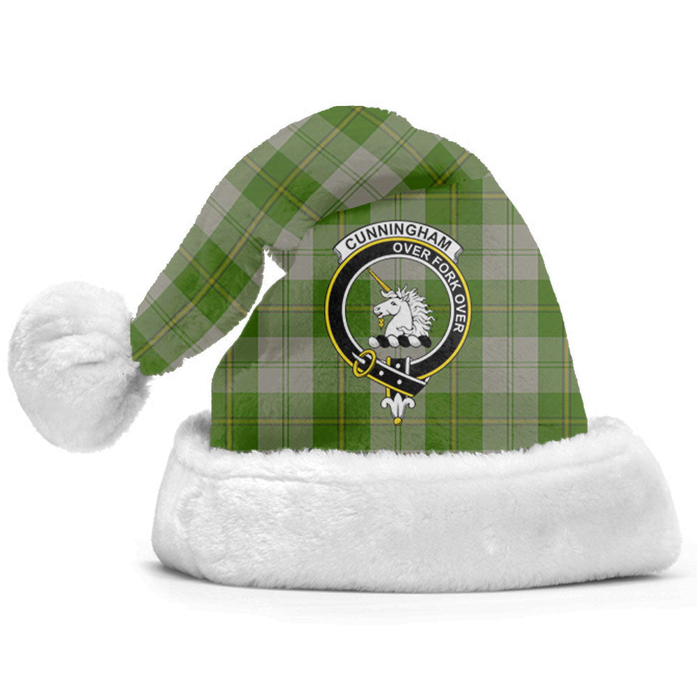 Cunningham Dress Green Dancers Tartan Crest Christmas Hat