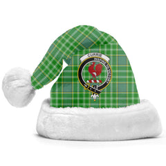 Currie or Curry Tartan Crest Christmas Hat