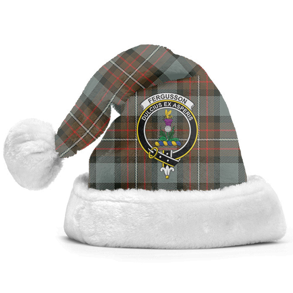 Fergusson Weathered Tartan Crest Christmas Hat