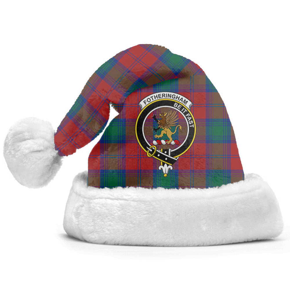 Fotheringham Tartan Crest Christmas Hat